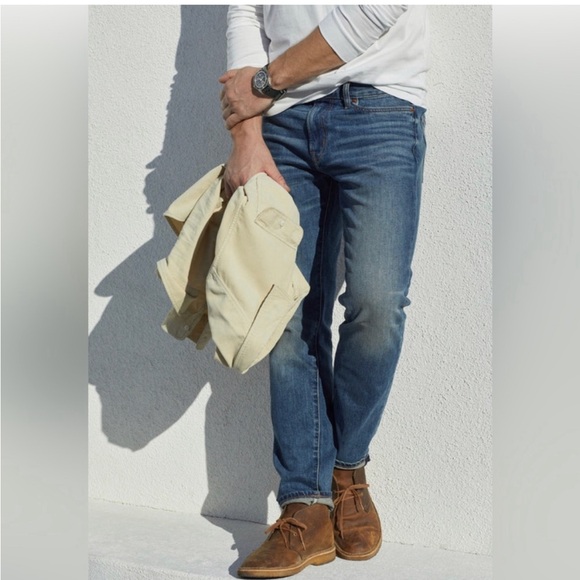 Outerknown Sea Ambassador Button Fly Men’s Slim Fit Indigo Jeans Size 31 X 32 - Picture 2 of 16